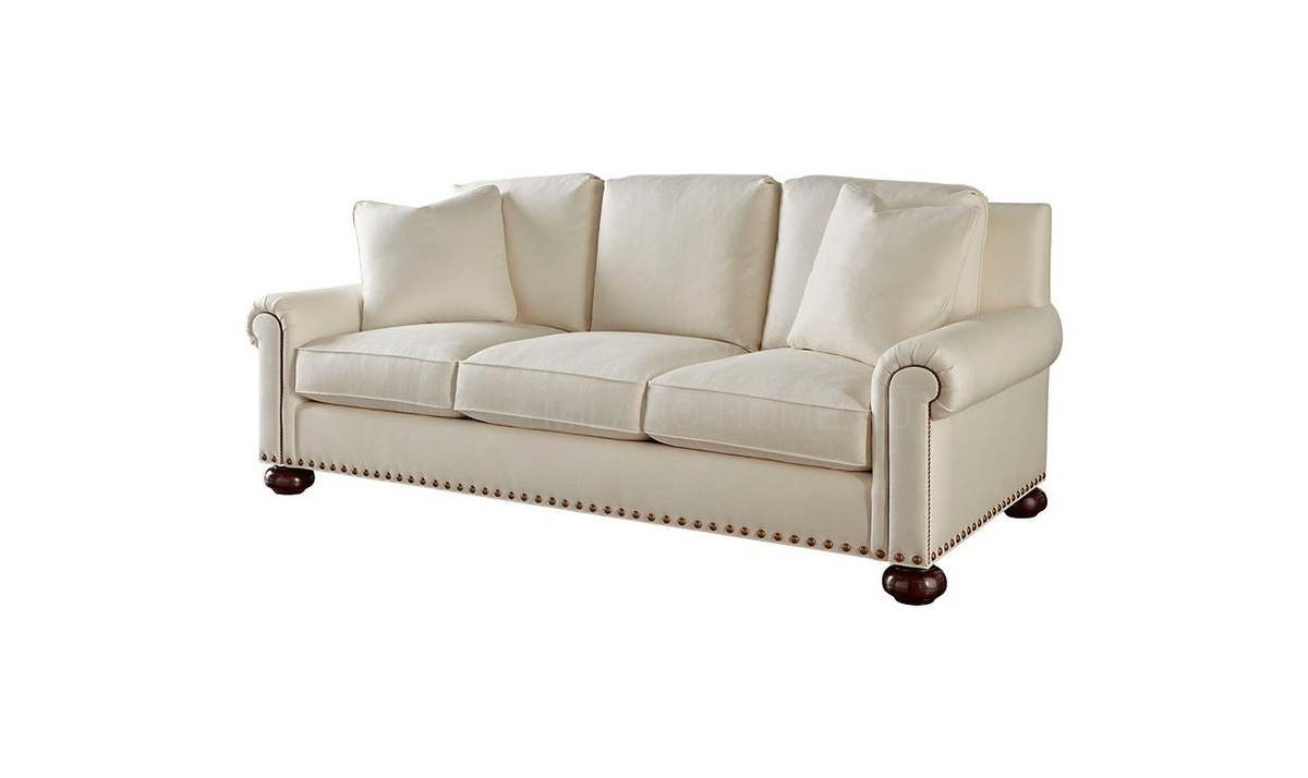 Прямой диван Bespoke sofa with nailed panel arm / art. BABESP-S из США фабрики BAKER