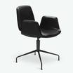 Полукресло Tilda chair black leather