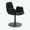 Полукресло Tilda chair black leather — фотография 3