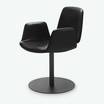 Полукресло Tilda chair black leather — фотография 4