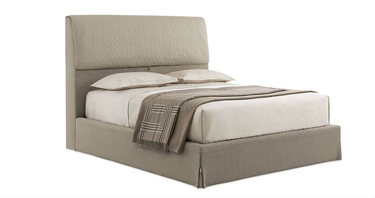 Кровать с мягким изголовьем Dorian bed из Италии фабрики FENDI Casa