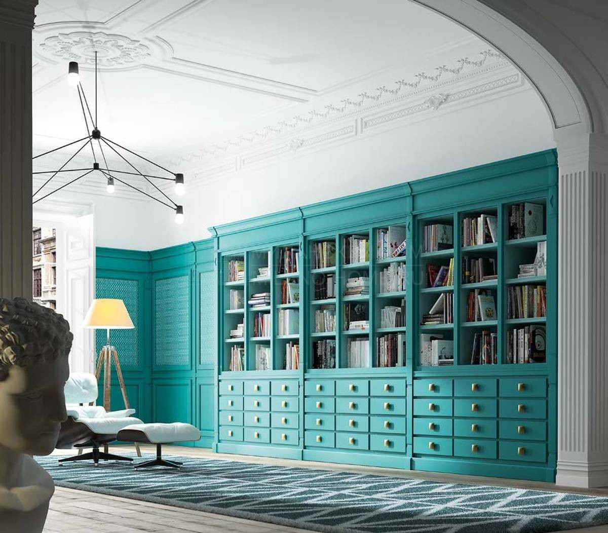 Библиотека Escorial/bookcase из Испании фабрики LA EBANISTERIA