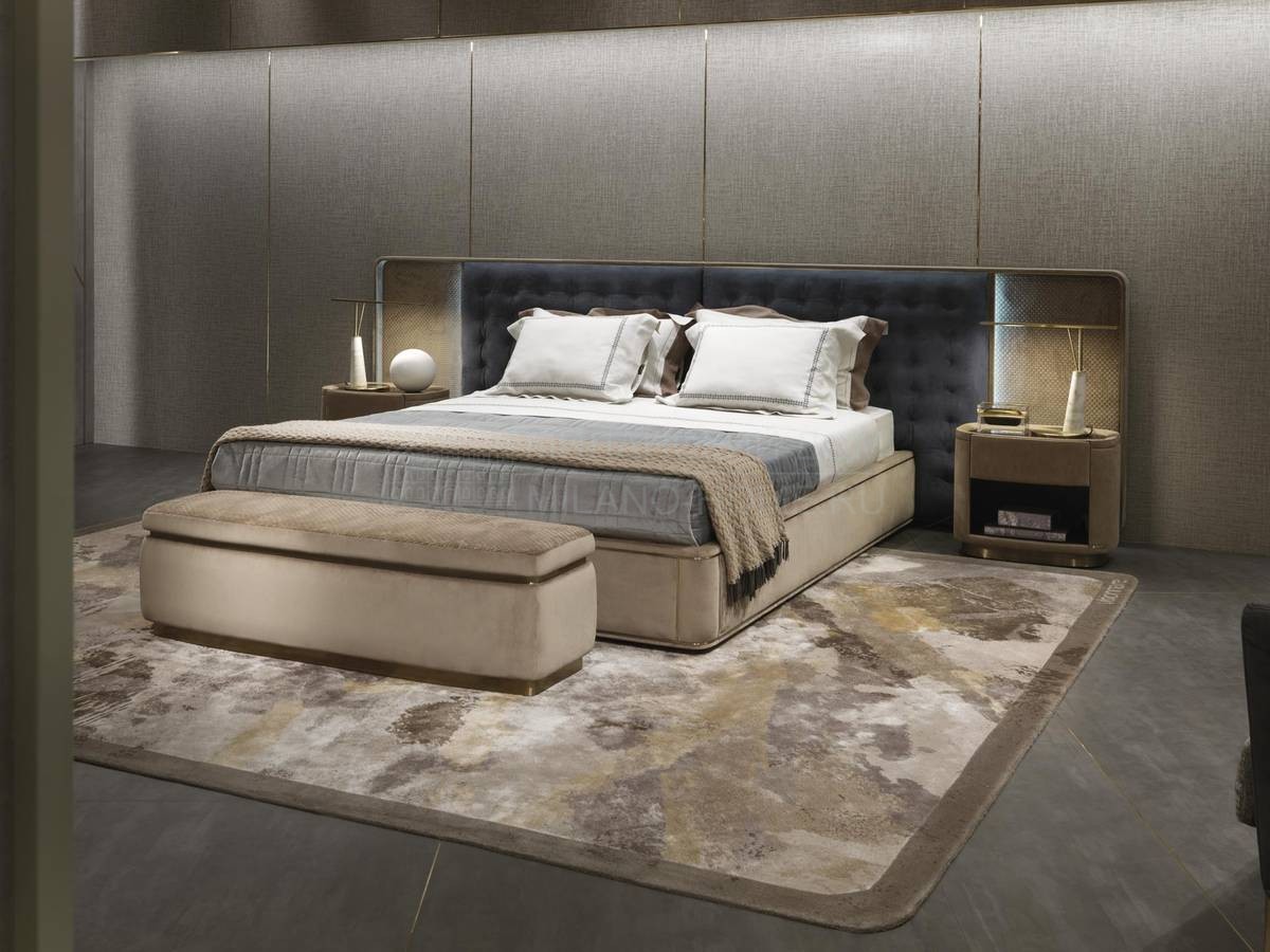 Кровать с мягким изголовьем Ripley bed из Италии фабрики IPE CAVALLI VISIONNAIRE