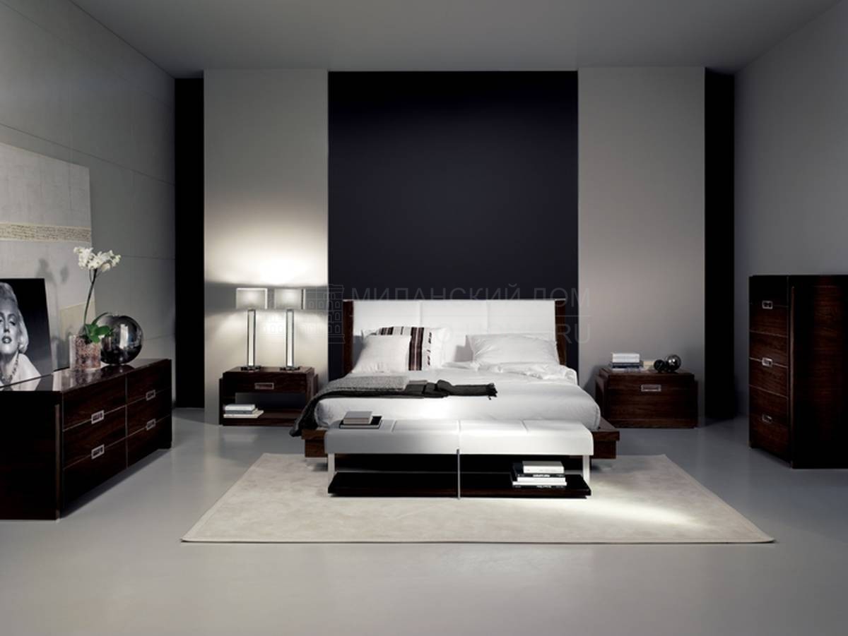 Кровать с мягким изголовьем ON900 из Италии фабрики MALERBA