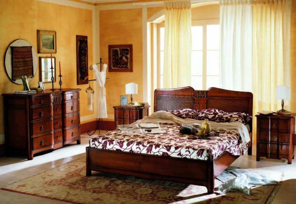 Кровать с деревянным изголовьем Nocturne art.PN.13.001A из Италии фабрики GIORGIO PIOTTO