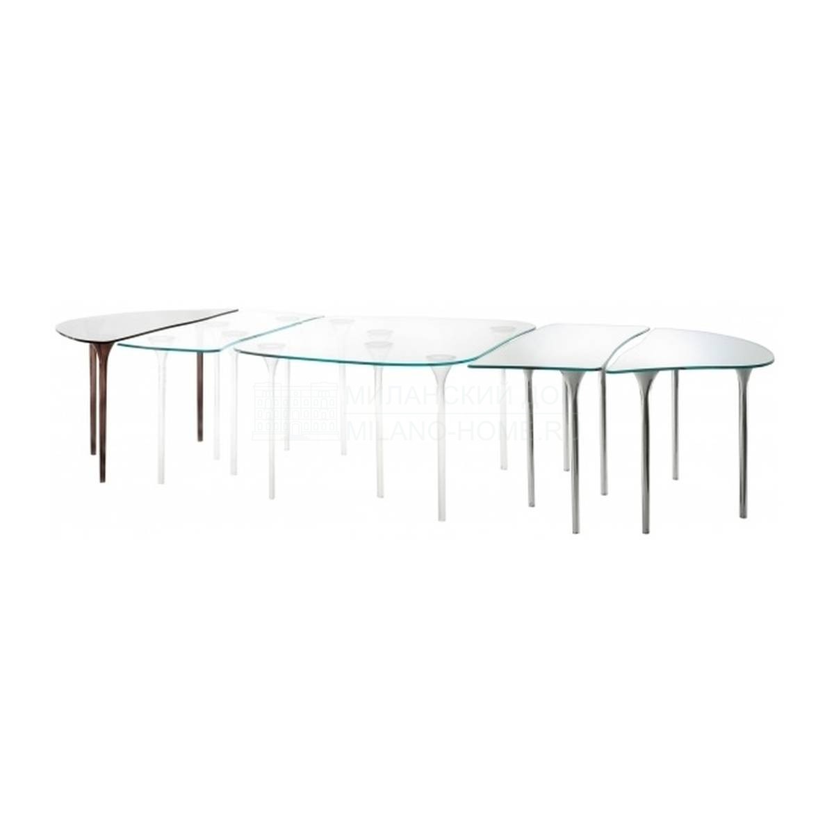 Стеклянный стол Specchio di Venere из Италии фабрики GLAS ITALIA