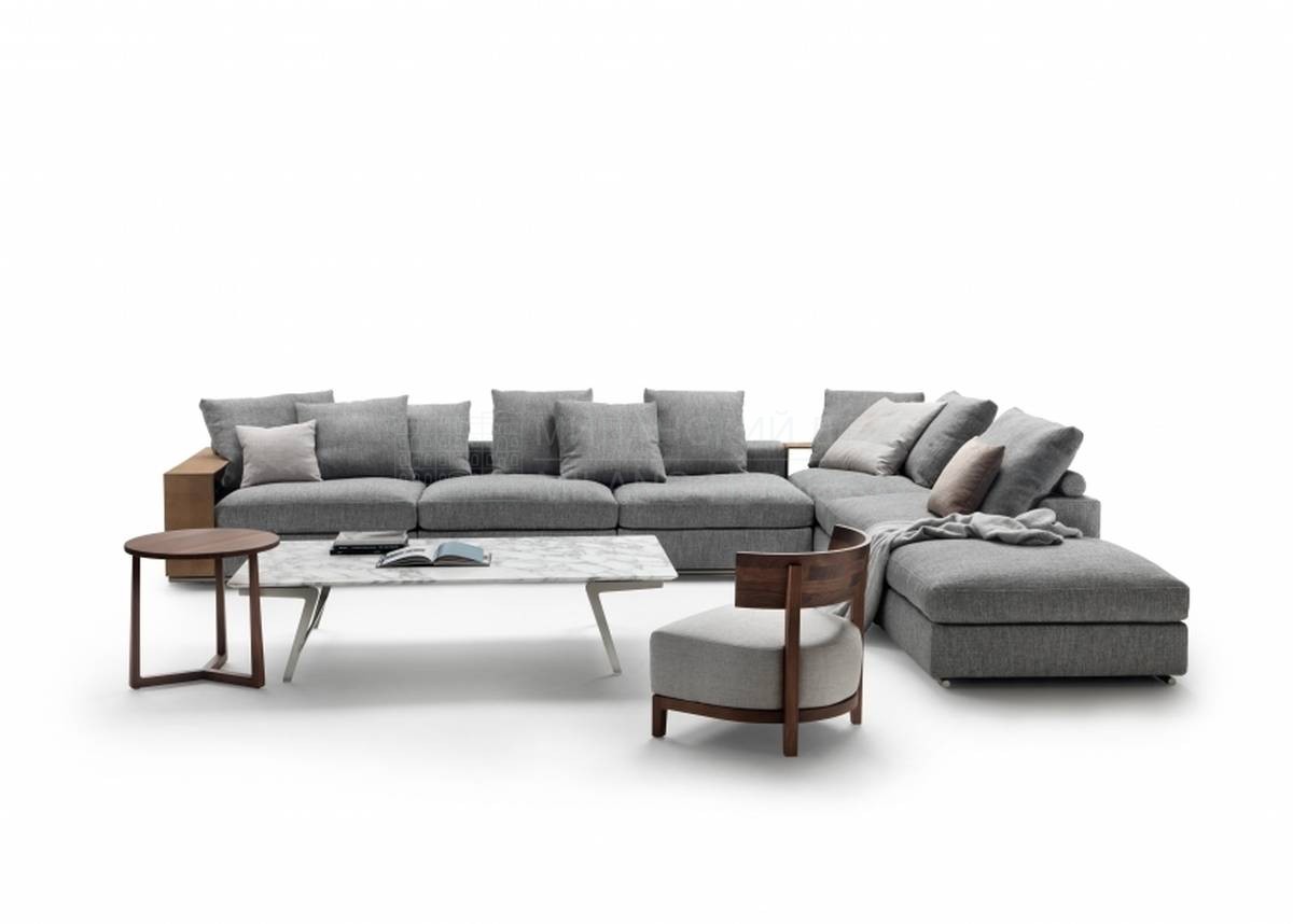 Угловой диван Groundpiece modular sofa из Италии фабрики FLEXFORM