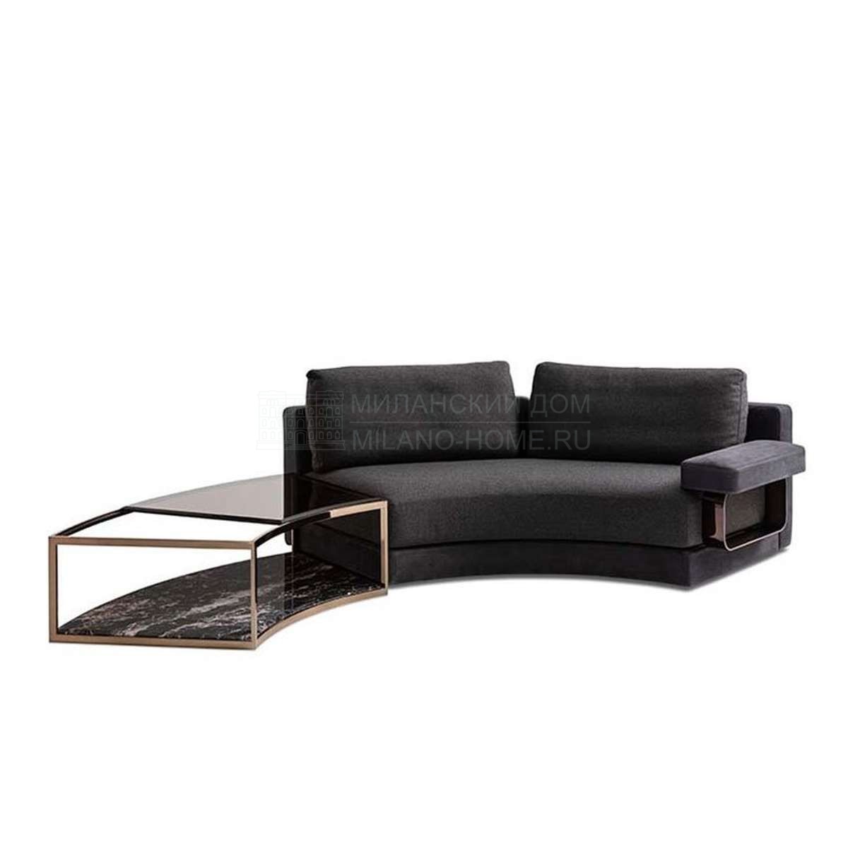 Полукруглый диван Royale sofa из Италии фабрики FENDI Casa