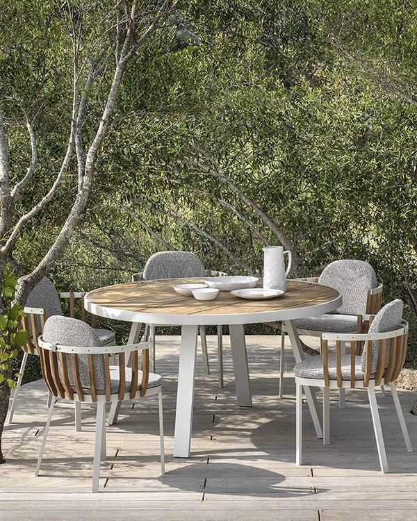 Обеденный стол Swing dining table round  из Италии фабрики ETHIMO
