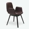 Полукресло Tilda chair brown leather