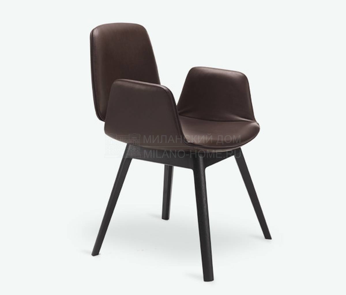 Полукресло Tilda chair brown leather из Германии фабрики FREIFRAU