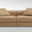 Прямой диван Abbraccio sofa leather