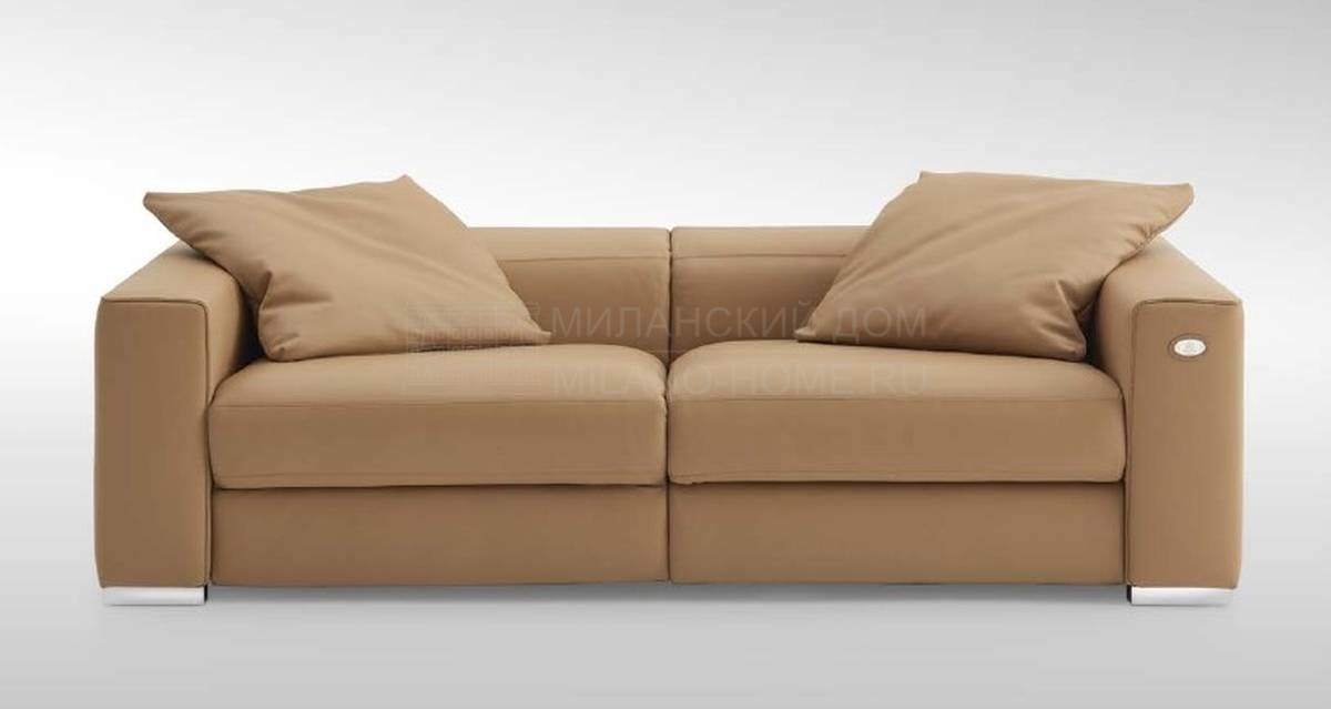 Прямой диван Abbraccio sofa leather из Италии фабрики FENDI Casa
