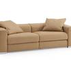 Прямой диван Abbraccio sofa leather — фотография 2