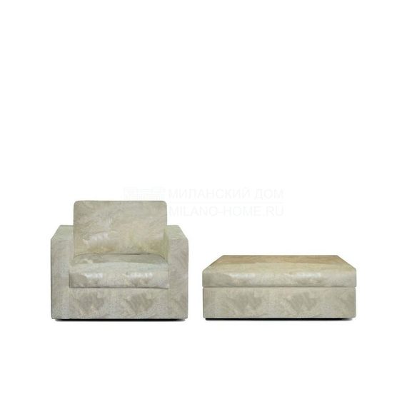 Кожаное кресло Canaletto armchair leather из Италии фабрики ARMANI CASA