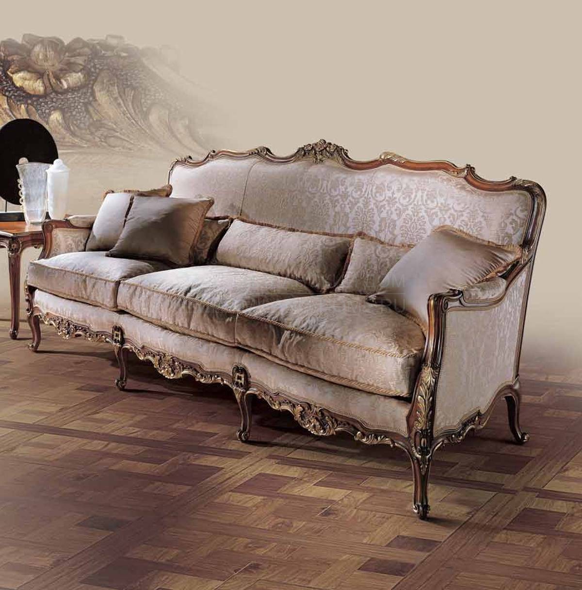 Прямой диван Belli/11571-D3 из Италии фабрики ANGELO CAPPELLINI 