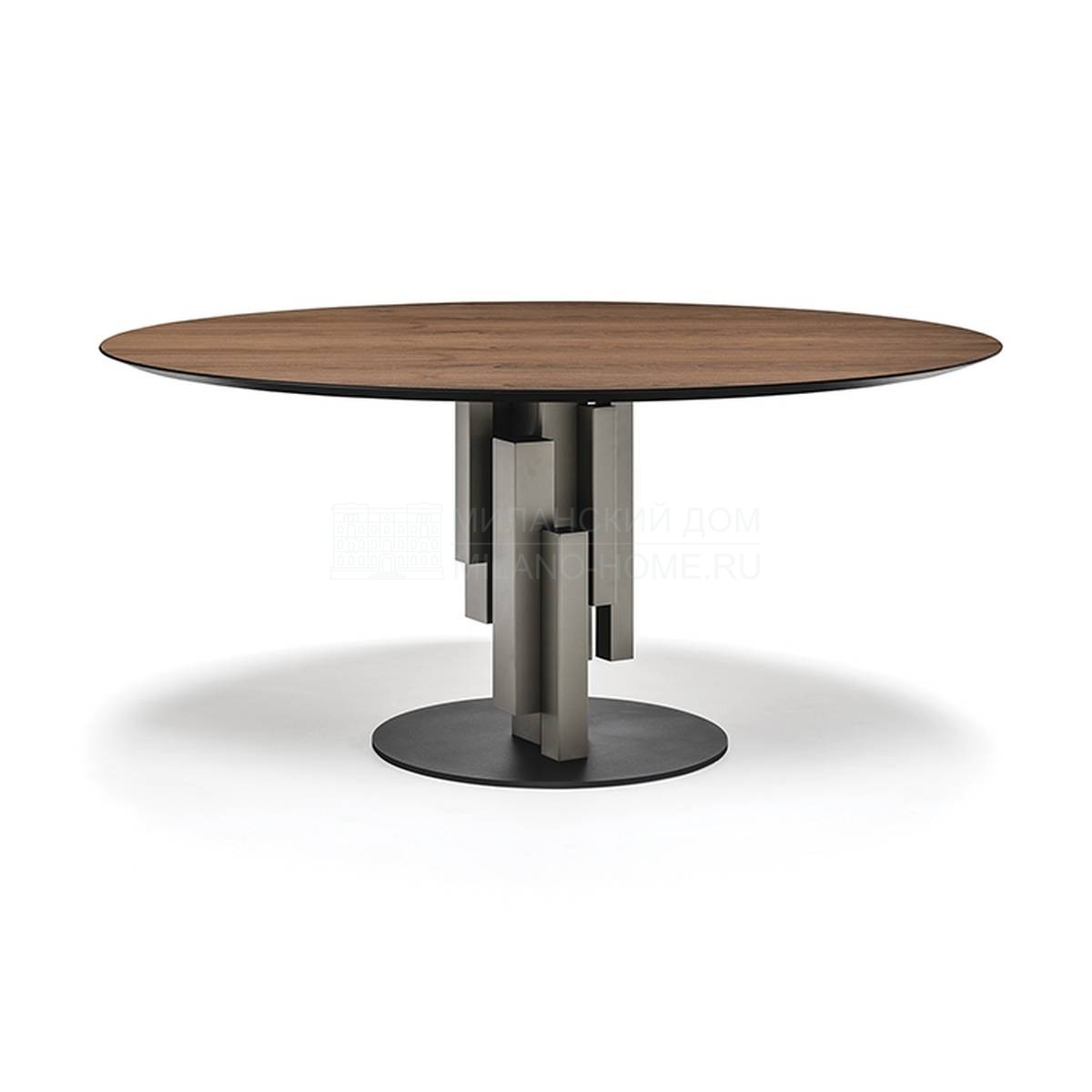 Круглый стол Skyline wood round dining table из Италии фабрики CATTELAN ITALIA
