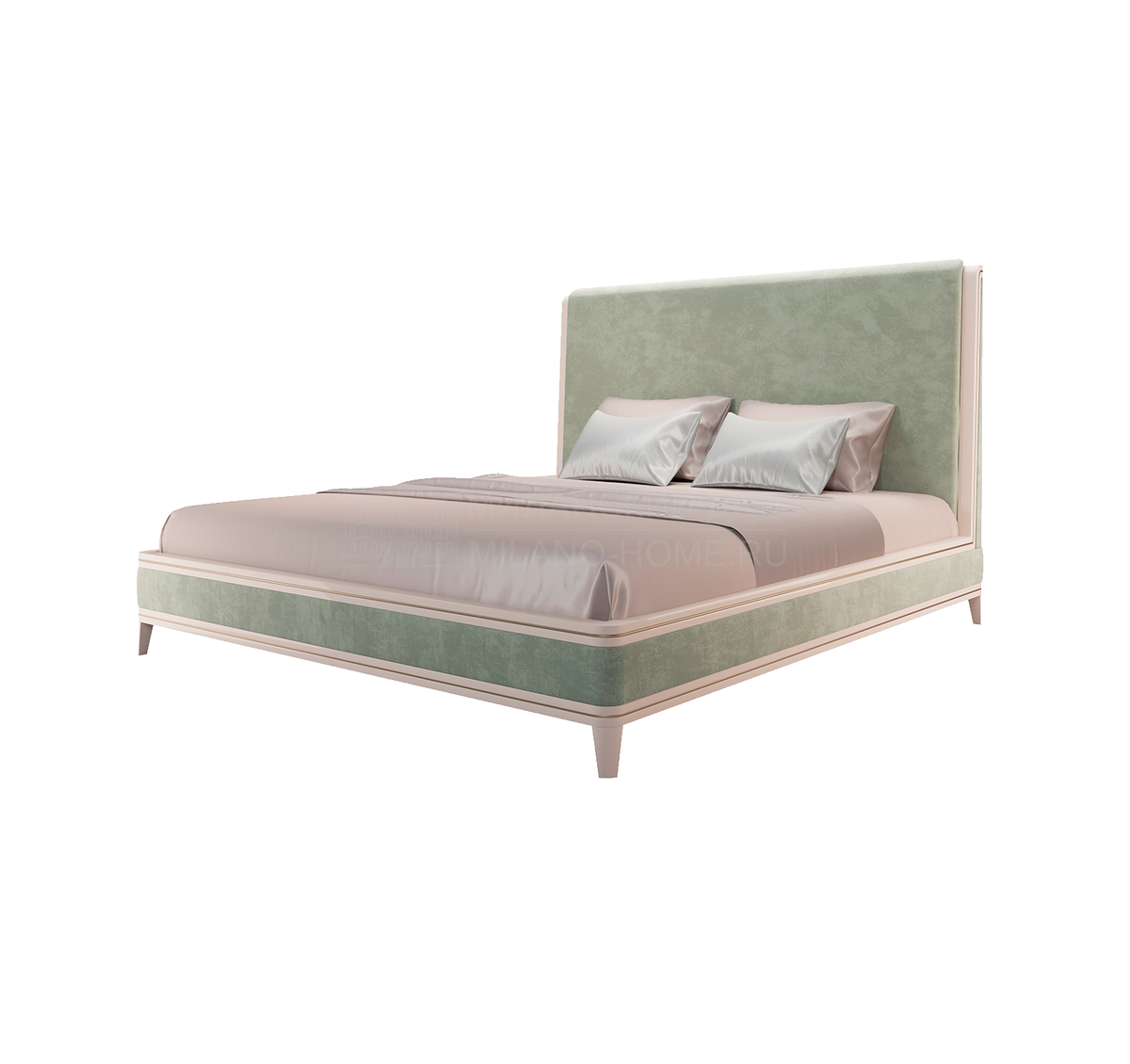 Кровать с мягким изголовьем Clicquot bed из Португалии фабрики FRATO
