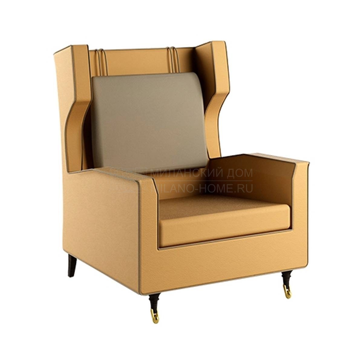 Кожаное кресло Garibaldi armchair из Италии фабрики PAOLO CASTELLI