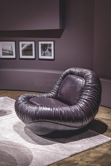 Кожаное кресло Barret из Италии фабрики BAXTER