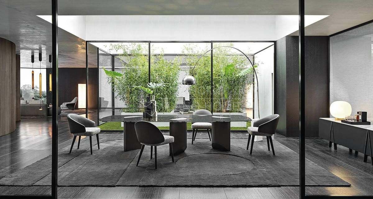 Обеденный стол Wedge big dining table из Италии фабрики MINOTTI