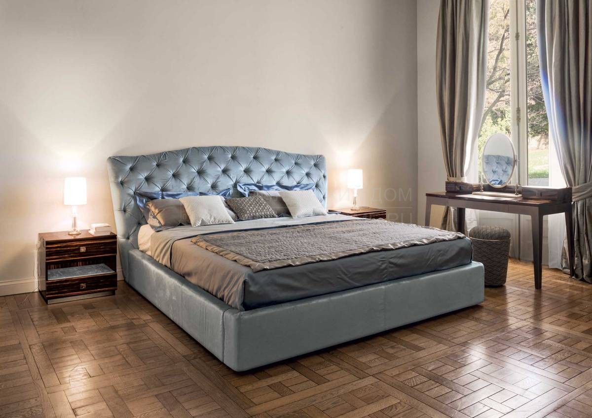 Кровать с мягким изголовьем Grace W 825 из Италии фабрики LONGHI