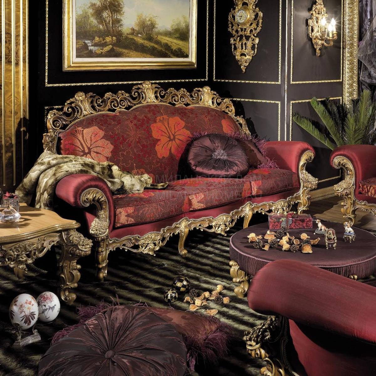 Прямой диван LC 3203 Mantegna/sofa из Италии фабрики ASNAGHI INTERIORS