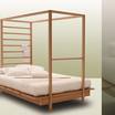 Кровать с деревянным изголовьем Gym/bed