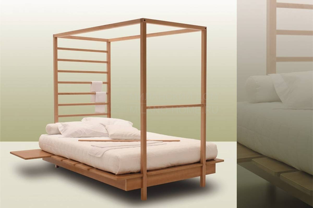 Кровать с деревянным изголовьем Gym/bed из Италии фабрики FERLEA