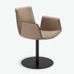 Полукресло Amelie chair high leather — фотография 4