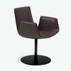 Полукресло Amelie chair high leather — фотография 8