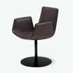 Полукресло Amelie chair high leather — фотография 9