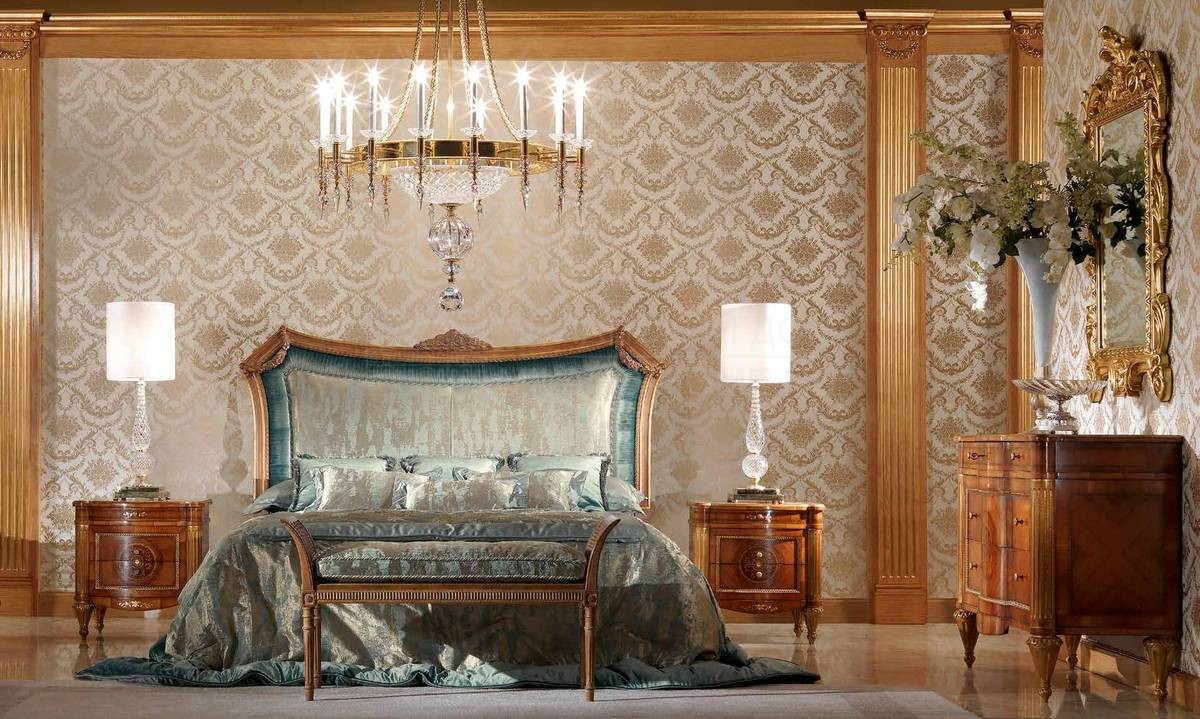 Кровать с комбинированным изголовьем Hermes / bed из Италии фабрики ZANABONI