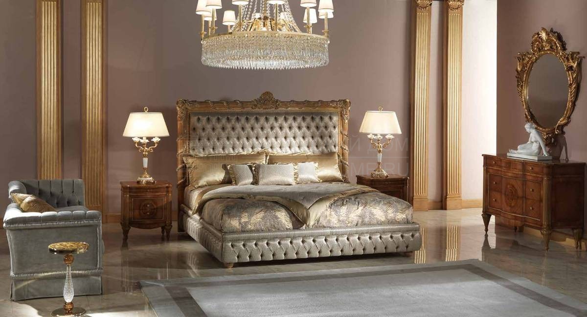 Кровать с мягким изголовьем Minerva/bed из Италии фабрики ZANABONI