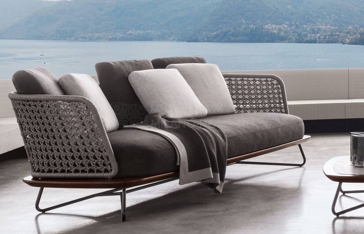 Прямой диван Rivera Outdoor sofa из Италия фабрики MINOTTI