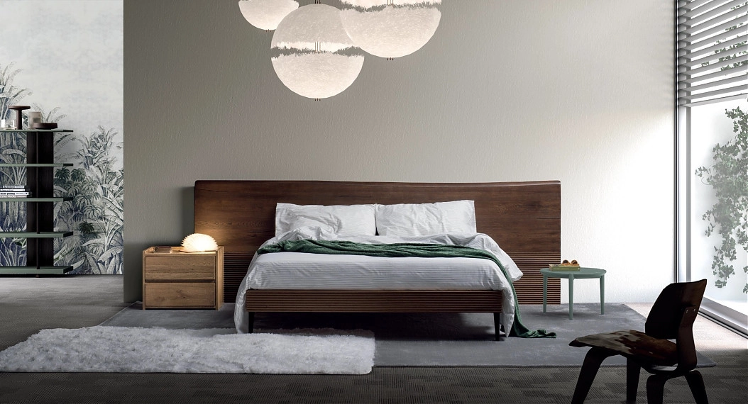 Кровать Zen Floor Headboard из Италии фабрики DEVINA NAIS