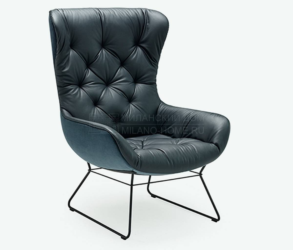 Каминное кресло Leya armchair mantel leather из Германии фабрики FREIFRAU