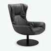 Каминное кресло Leya armchair mantel leather — фотография 6