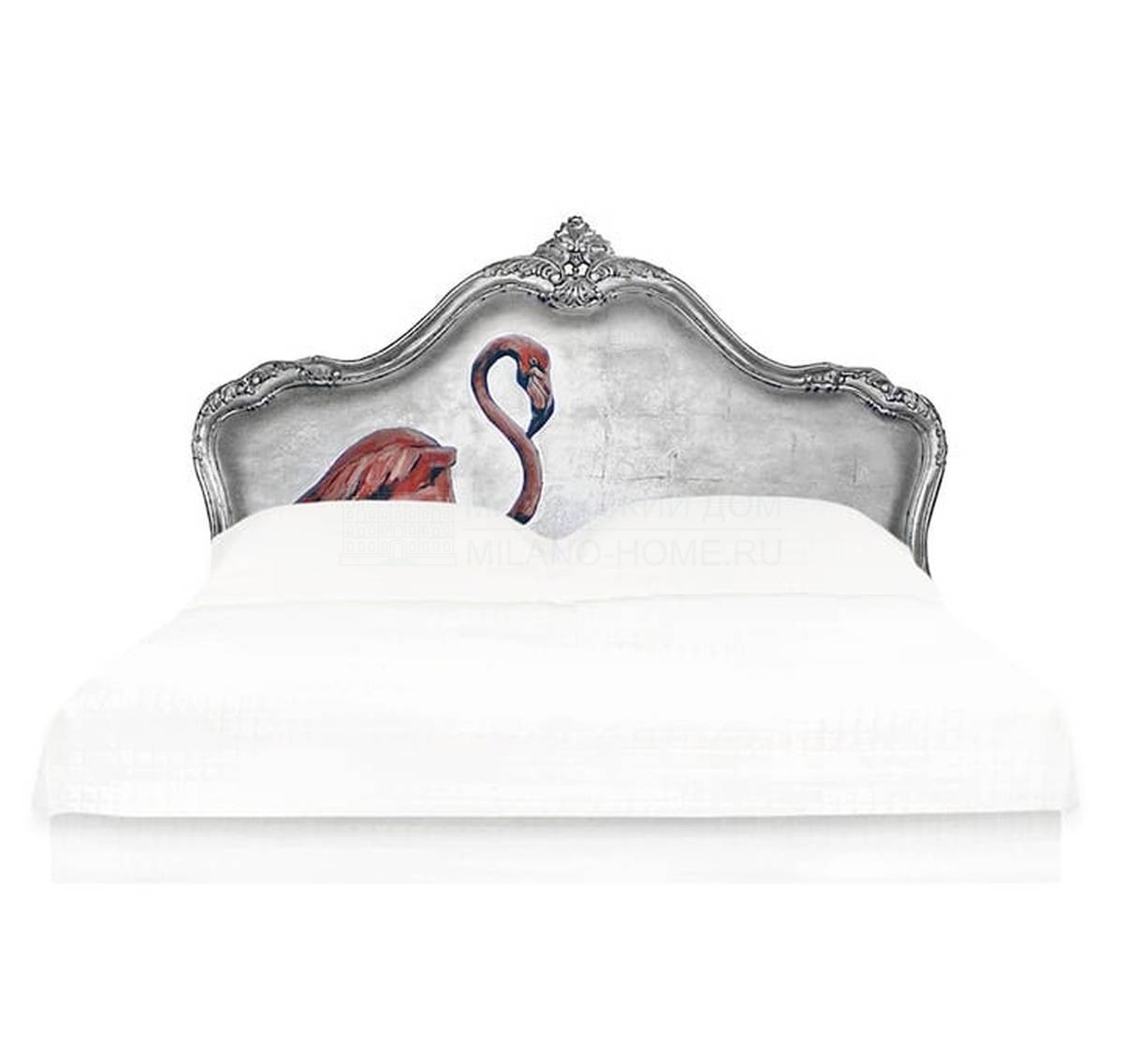 Кровать с комбинированным изголовьем Silver Flamingo bed из Великобритании фабрики JIMMIE MARTIN