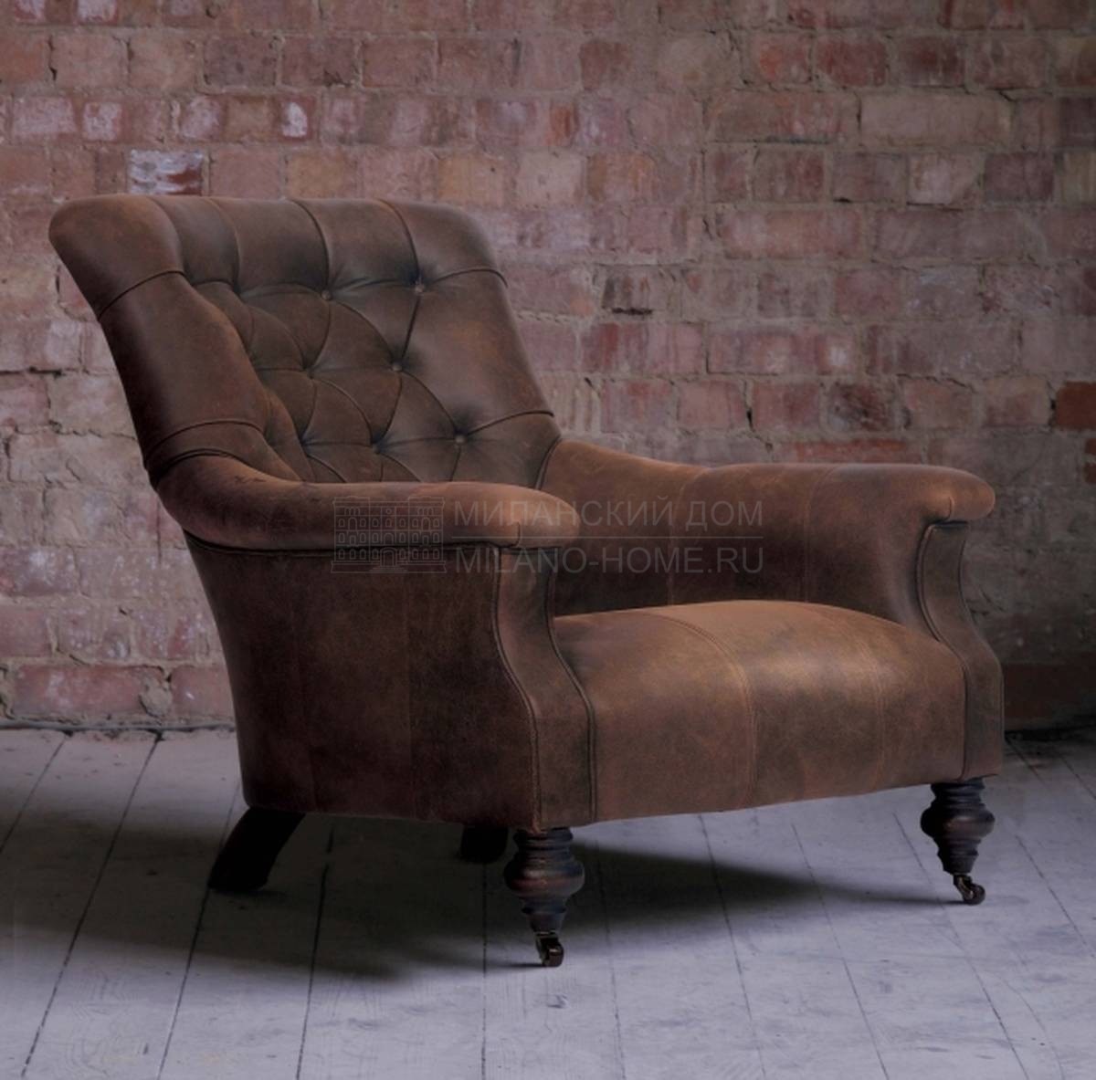 Каминное кресло Slipper leather из Великобритании фабрики JOHN SANKEY