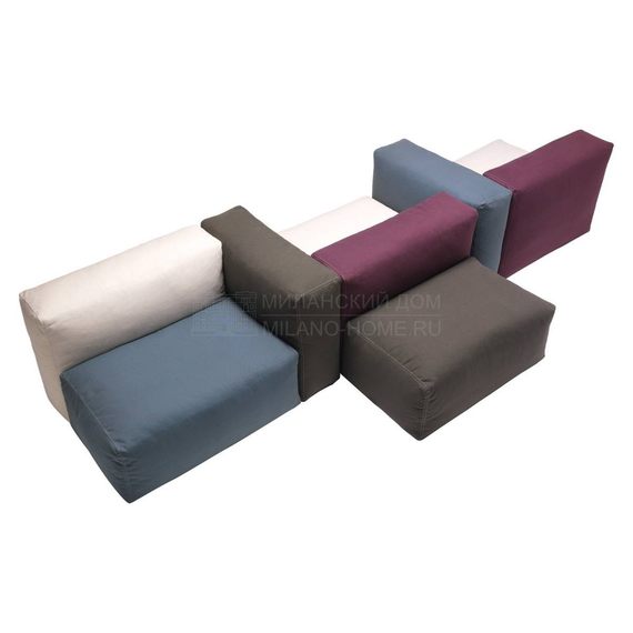 Прямой диван Oblong sofa system из Италии фабрики CAPPELLINI