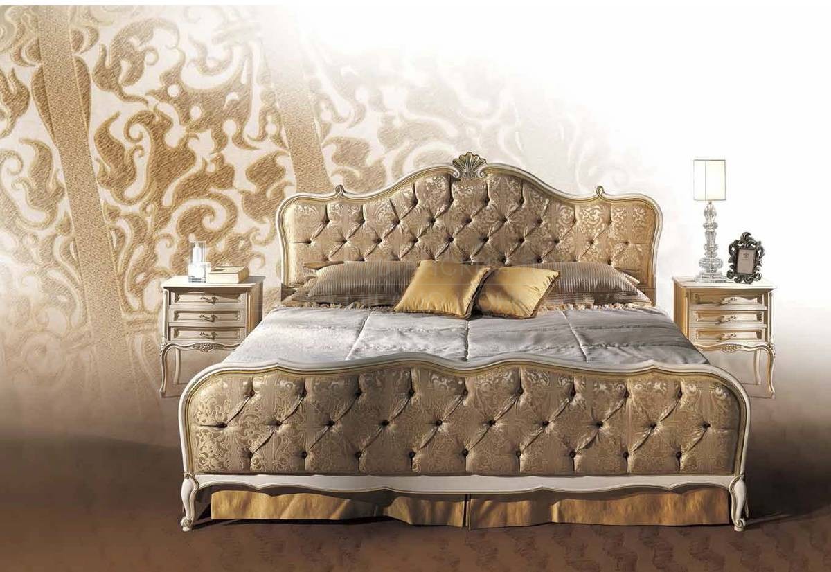 Кровать с комбинированным изголовьем Berlioz art.7034-21I из Италии фабрики ANGELO CAPPELLINI 