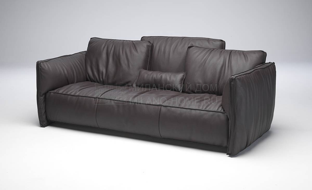 Прямой диван Fluon sofa leather из Италии фабрики PAOLO CASTELLI