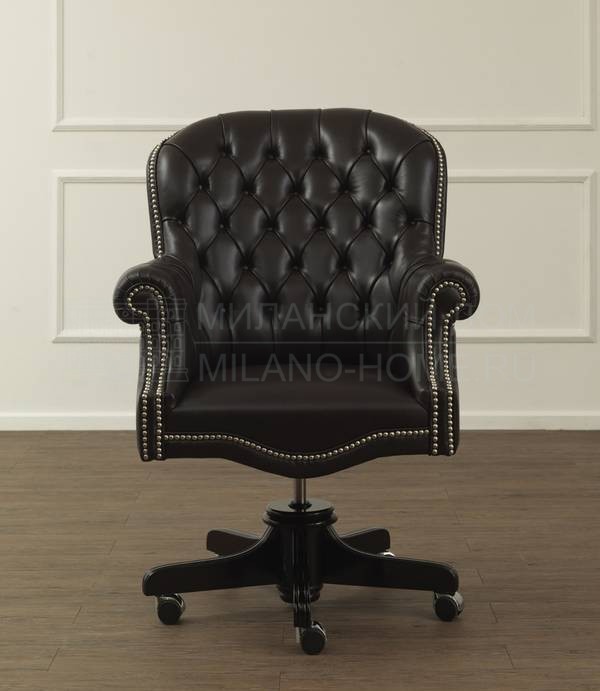 Кожаное кресло James leather armchair из Италии фабрики GALIMBERTI NINO