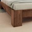 Кровать с деревянным изголовьем Natura 1/bed — фотография 3