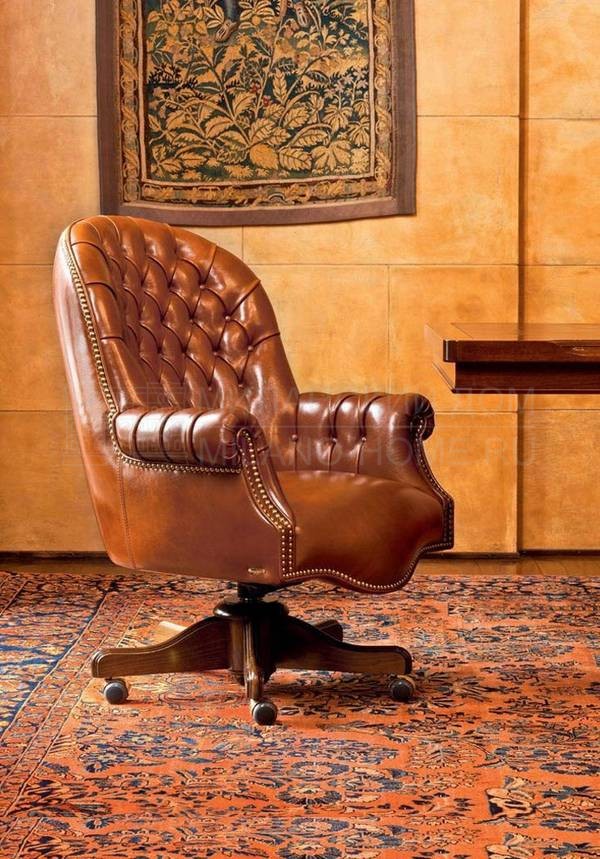 Кожаное кресло Executive armchair из Италии фабрики MASCHERONI