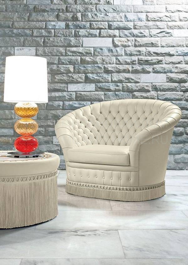 Круглое кресло Serenissima/armchair из Италии фабрики MASCHERONI