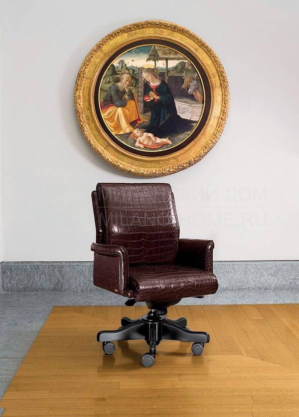 Кожаное кресло VIP armchair из Италии фабрики MASCHERONI