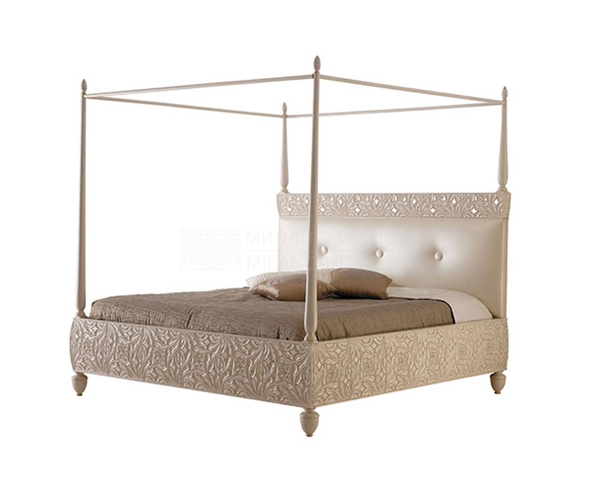 Двуспальная кровать Rebecca bed baldacchino из Италии фабрики BIZZOTTO