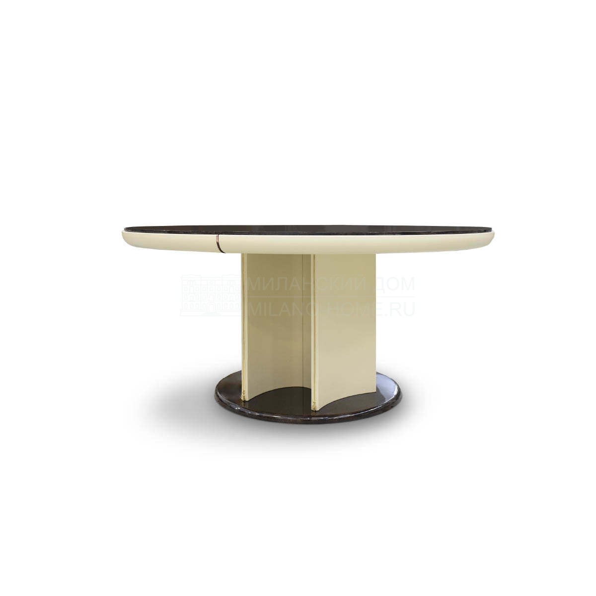 Круглый стол Noir round table из Италии фабрики TURRI